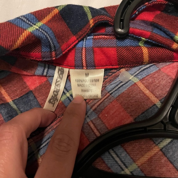 Long plaid shirt - Picture 3 of 4